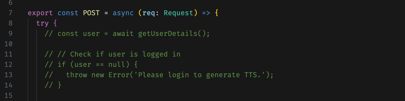 Remove Api Login Check